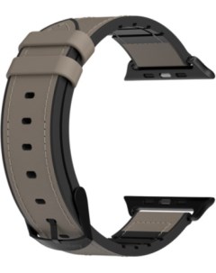 Ремешок на руку Hybrid GS 107 185 274 203 для Apple Watch 38 40mm силикон натуральная кожа серый Switcheasy