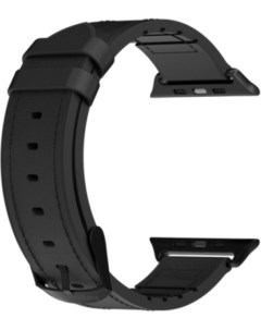 Ремешок на руку Hybrid GS 107 214 274 11 для Apple Watch 42 44mm силикон натуральная кожа черный Switcheasy