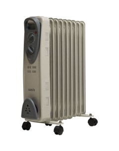 Масляный радиатор UT 20 с терморегулятором 2000Вт 9 секций 3 режима серый Oasis