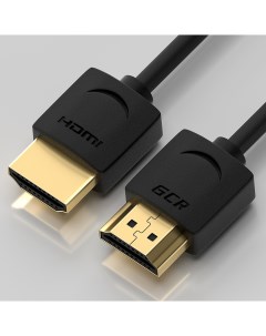 Кабель HDMI 19M HDMI 19M 4K экранированный 1 5 м черный SLIM HM502 51595 Gcr