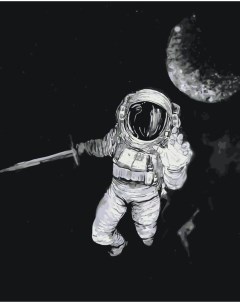 Картина по номерам В открытом космосе Живопись по номерам