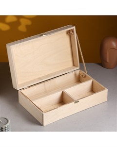 Подарочный ящик 34 21 5 10 см деревянный с закрывающейся крышкой с ручкой Дарим красиво