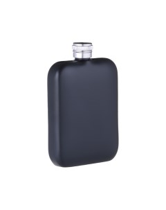 Фляжка для алкоголя и воды из нержавеющей стали подарочная армейская 180 мл 6 oz черная Мастер к.