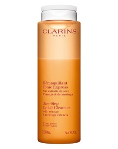 Тонизирующий лосьон для моментального очищения кожи Demaquillant Tonic Express 200ml Clarins