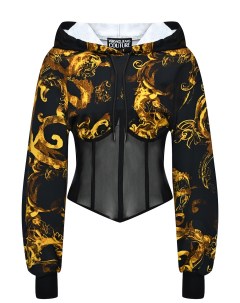 Корсетный свитшот с орнаментом Versace Versace jeans couture