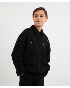 Куртка демисезонная из сукна черная для мальчика Gulliver