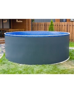 Круглый бассейн 400x125см чаша голубая 0 4 0 4 мм ТМ819 40010 платина Laguna
