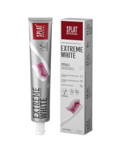 Отбеливающая зубная паста для эффективного отбеливания эмали Special EXTREME WHITE ЭКСТРА ОТБЕЛИВАНИ Splat