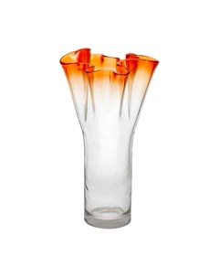 Ваза Glass Design Bizarre 32см цвет оранжевый Andrea fontebasso