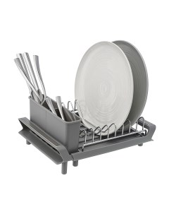 Сушилка для посуды Atle раздвижная малая цвет серый Smart solutions