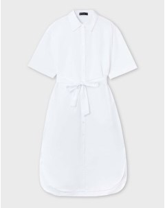 Белое платье рубашка со съёмным поясом Gloria jeans