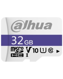 Карта памяти MicroSDXC 32GB DHI TF C100 32GB C10 U1 V10 UHS I FAT32 90MB s 15MB s Dahua