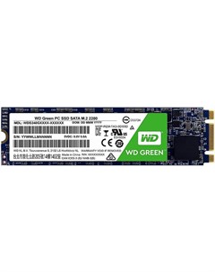 Накопитель SSD M 2 2280 WDS480G2G0B Green 480GB SATA III 3D TLC NAND 545MB s MTBF 1M Western digital