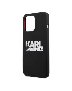 Чехол Karl Lagerfeld на iPhone 13 Pro Max Liquid silicone Stack logo на iPhone 13 Pro Max Liquid sil Karl lagerfeld
