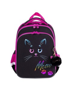 Детский рюкзак школьный Brauberg QUADRO Черный кот 271358 QUADRO Черный кот 271358
