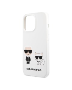 Чехол Karl Lagerfeld на iPhone 13 Pro Max Liquid silicone White на iPhone 13 Pro Max Liquid silicone Karl lagerfeld