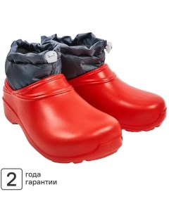 Ботинки утепленные с кулиской размер 41 цвет красный Dexter