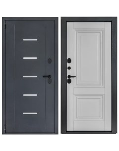 Дверь входная металлическая Порта Т 1 88x205 см левая серый Portika