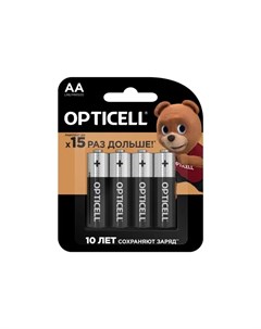 Батарейка алкалиновая Opticell Basic AA 4 шт Без бренда