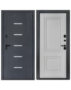 Дверь входная металлическая Порта Т 1 88x205 см правая серый Portika