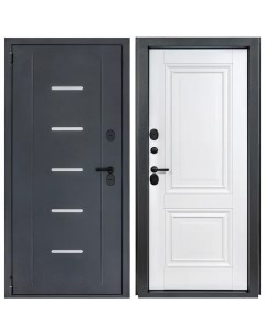 Дверь входная металлическая Порта Т 1 88x205 см левая белый Portika