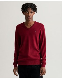 Мужской пуловер бордовый Gant