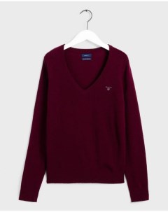 Женский пуловер бордовый Gant
