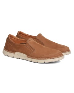 Мужские слипоны, коньячные Clarks