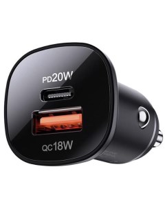 Автомобильное зарядное устройство Acefast B1 38W USB A + Type-C черное