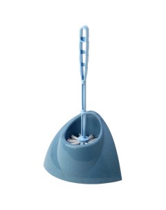 Ерш для туалета Блеск напольный уголок полипропилен голубой мрамор М5012 Idea