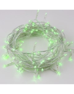 Гирлянда светодиодная 100 ламп 10 м 8 режимов зеленый прозрачная в помещении сетевая UL 00007198 Uniel
