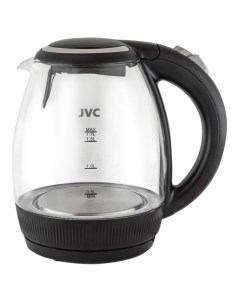Чайник электрический JK KE1516 черный 1 7 л 2200 Вт скрытый нагревательный элемент стекло Jvc
