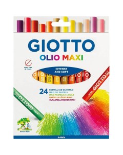 Набор пастели масляной GIOTTO OLIO PASTELS 24 цвета индивидуальной рубашке на европодвесах Ggiotto