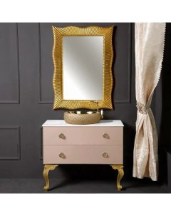 Мебель для ванной NeoArt 100 капучино с ручками Satine золото с ножками Armadi art