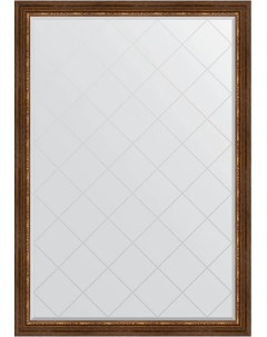 Зеркало Exclusive G 131x186 римская бронза в багетной раме с гравировкой Evoform