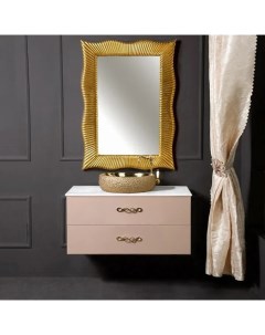 Мебель для ванной NeoArt 100 капучино с ручками Wave золото Armadi art