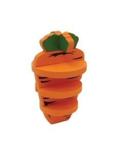 ROSEWOOD Игрушка для грызунов деревянная 3D Морковь оранжевая 14см Великобритания Rosewood (великобритания)