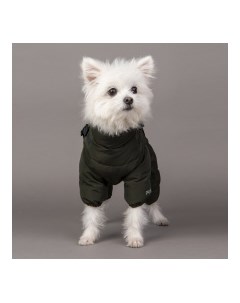 Комбинезон для собак утеплённый со шлейкой Soft Onesie хаки XL Южная Корея Puppia