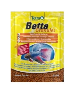 TETRA Betta Granules Корм в гранулах д лабиринтовых и бойцовых рыб 5г Tetra f