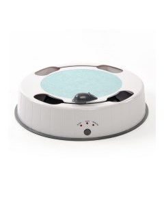 SkyRus Игрушка для кошек интерактивная Hollow Mouse бело голубая батарейки Skyrus интерактив