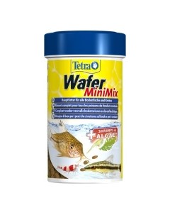 TETRA Wafer Mini Mix Корм в виде меленьких чипсов д донных рыб 100мл Tetra f