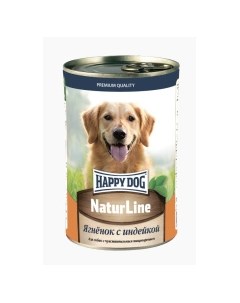 Natur Line Корм влаж ягненок с индейкой кус в фарше д собак 410г Happy dog