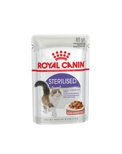 Sterilised Корм влаж кус в соусе д стерилизованных кошек пауч 85г Royal canin