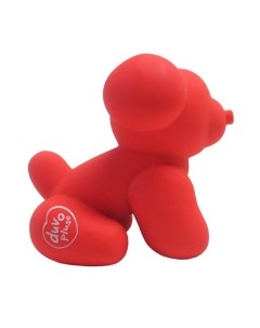 Игрушка для собак латексная Надувной мопс красная 9 5x6x8 5см Бельгия Duvo+