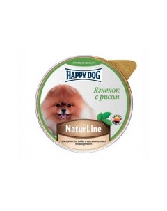 Natur Line Корм влаж ягненок с рисом паштет д собак 125г Happy dog