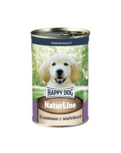 Natur Line Корм влаж телятина с индейкой д щенков 410г Happy dog