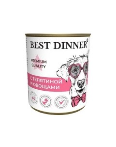 Premium Quality Меню 4 Корм влаж телятина с овощами д собак конс 340г Best dinner