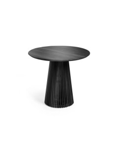 Jeanette Круглый стол из белого кедра черного цвета O 90 см La forma (ex julia grup)