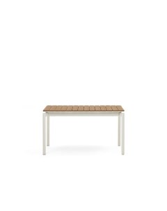 Canyelles Уличный раздвижной стол белый 140 200 x 90 см La forma (ex julia grup)