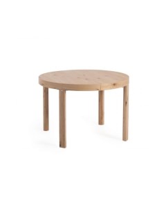 Extendable Раздвижной круглый стол с дубовым шпоном и ножками из массива дерева O120 170 x12 La forma (ex julia grup)